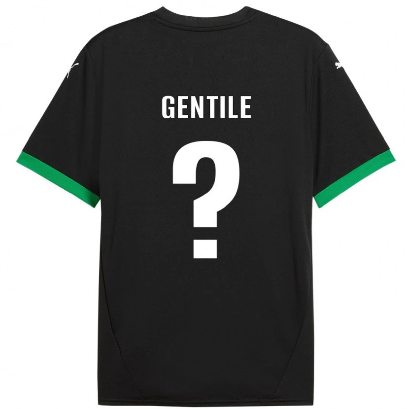 Danxen Kvinnor Raffaele Gentile #0 Svart Mörkgrön Hemmatröja Matchtröjor 2024/25 Tröjor T-Tröja