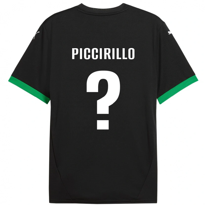 Danxen Kvinnor Michele Piccirillo #0 Svart Mörkgrön Hemmatröja Matchtröjor 2024/25 Tröjor T-Tröja