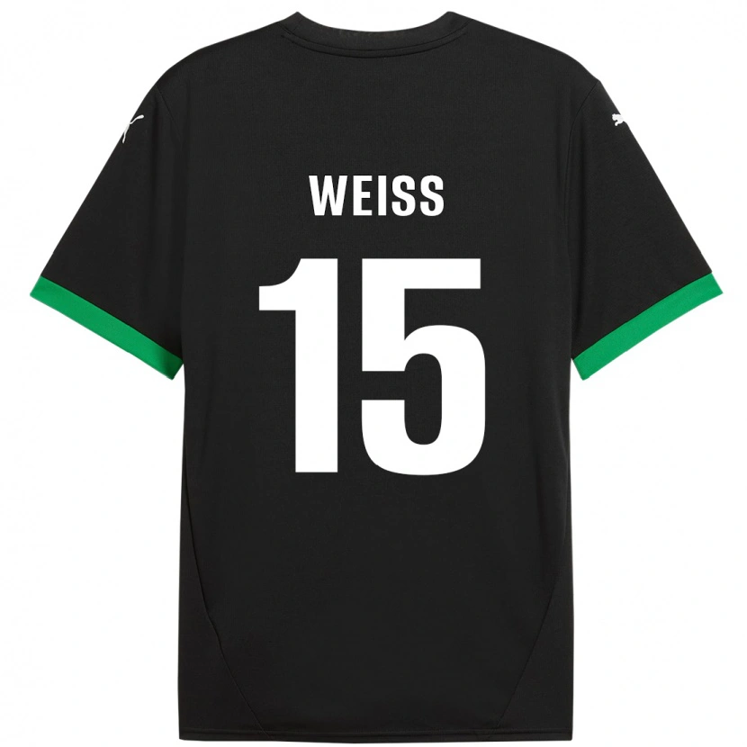 Danxen Kvinnor David Weiss #15 Svart Mörkgrön Hemmatröja Matchtröjor 2024/25 Tröjor T-Tröja
