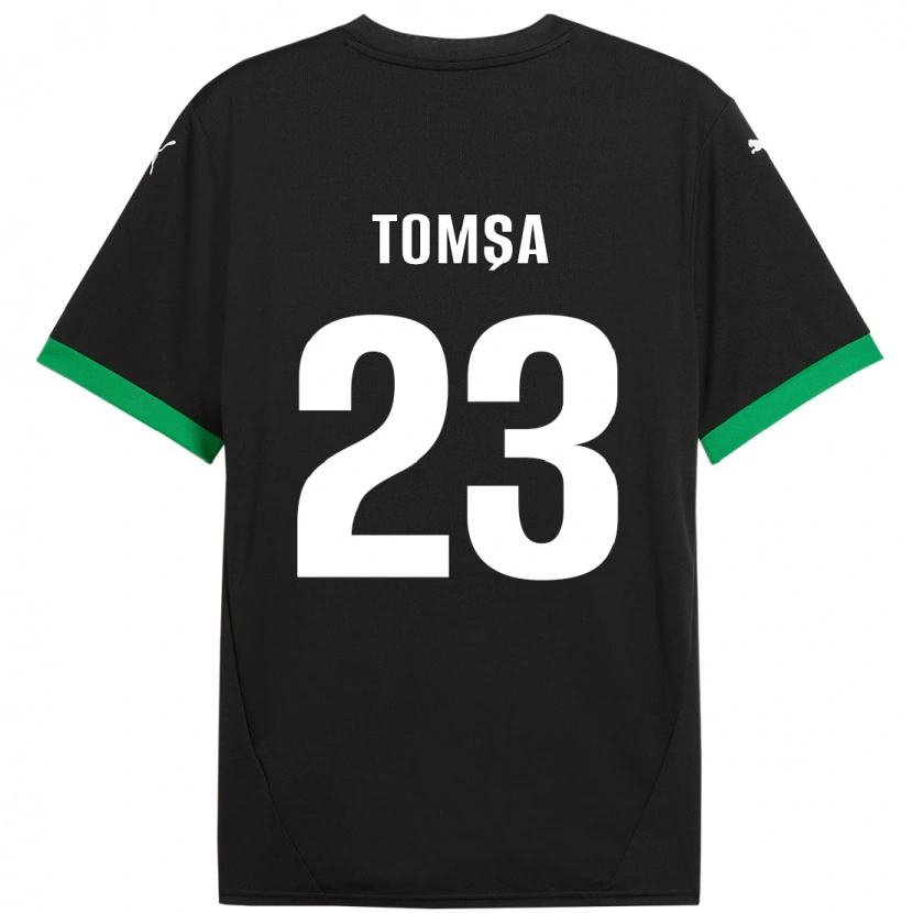 Danxen Kvinnor Troy Tomșa #23 Svart Mörkgrön Hemmatröja Matchtröjor 2024/25 Tröjor T-Tröja