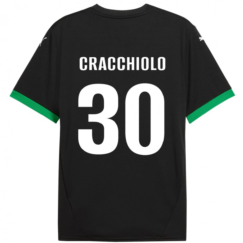 Danxen Kvinnor Leonardo Cracchiolo #30 Svart Mörkgrön Hemmatröja Matchtröjor 2024/25 Tröjor T-Tröja