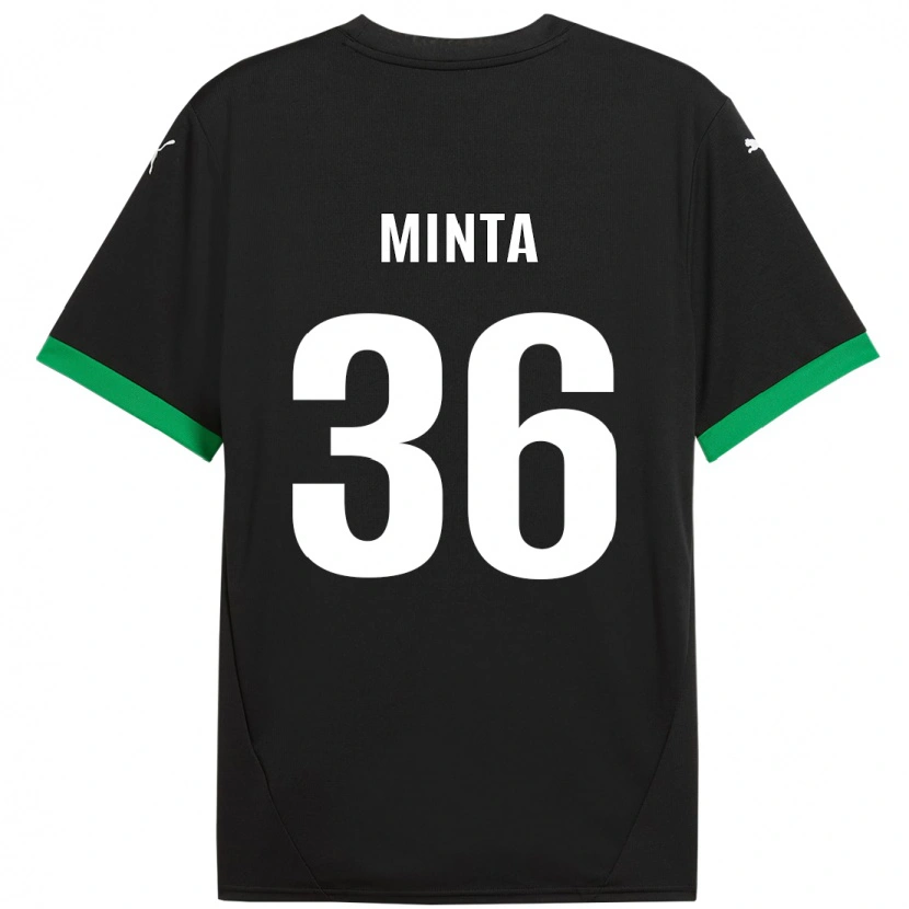 Danxen Kvinnor Amoako Minta #36 Svart Mörkgrön Hemmatröja Matchtröjor 2024/25 Tröjor T-Tröja