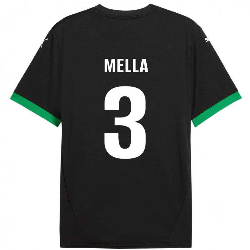 Danxen Kvinnor Sara Mella #3 Svart Mörkgrön Hemmatröja Matchtröjor 2024/25 Tröjor T-Tröja