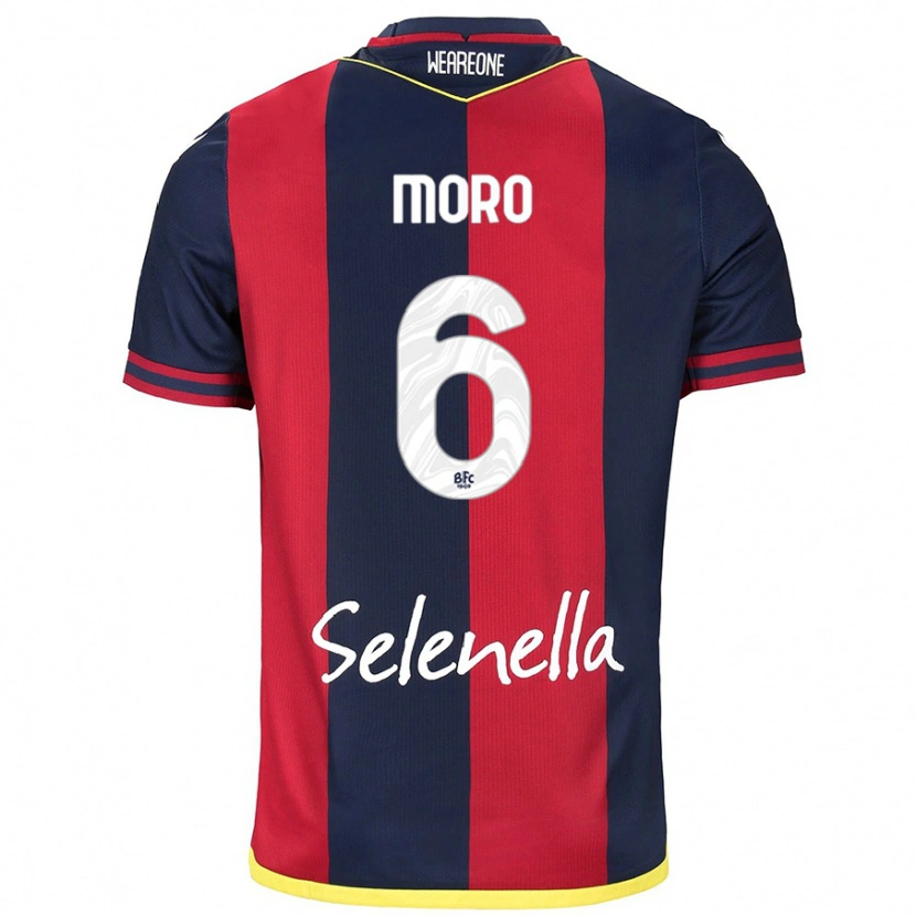 Danxen Kvinnor Nikola Moro #6 Röd Kungsblå Hemmatröja Matchtröjor 2024/25 Tröjor T-Tröja