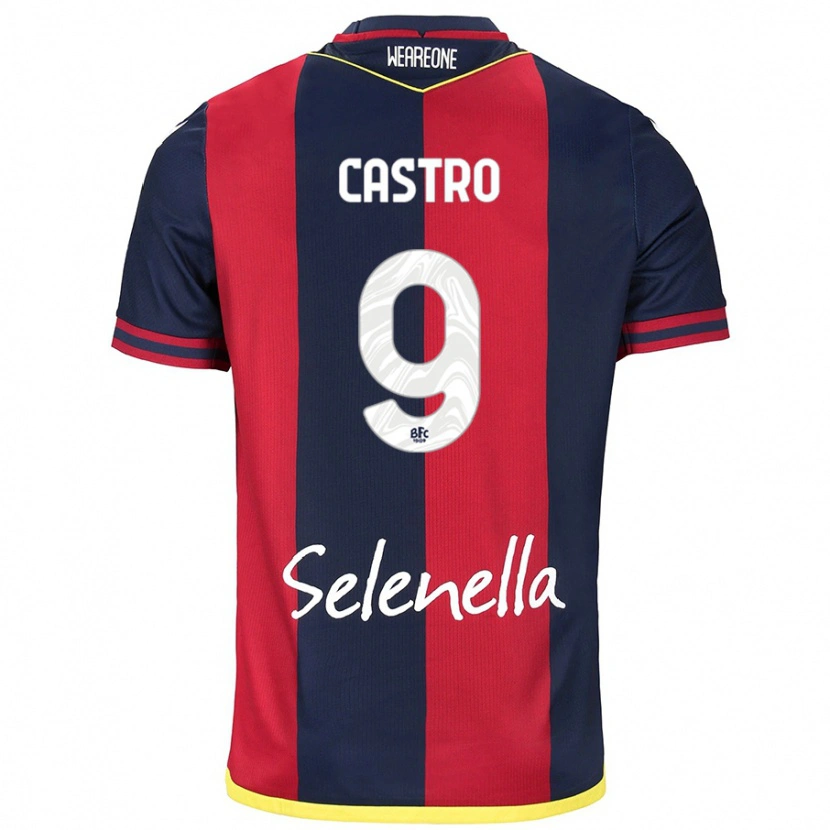 Danxen Kvinnor Santiago Castro #9 Röd Kungsblå Hemmatröja Matchtröjor 2024/25 Tröjor T-Tröja