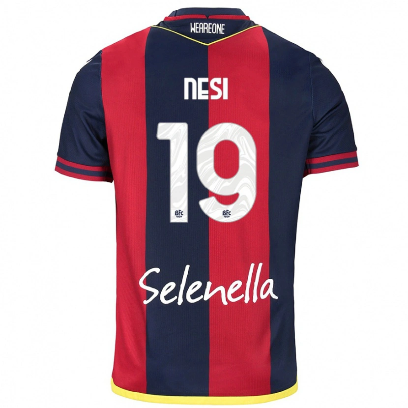 Danxen Kvinnor Luca Nesi #19 Röd Kungsblå Hemmatröja Matchtröjor 2024/25 Tröjor T-Tröja