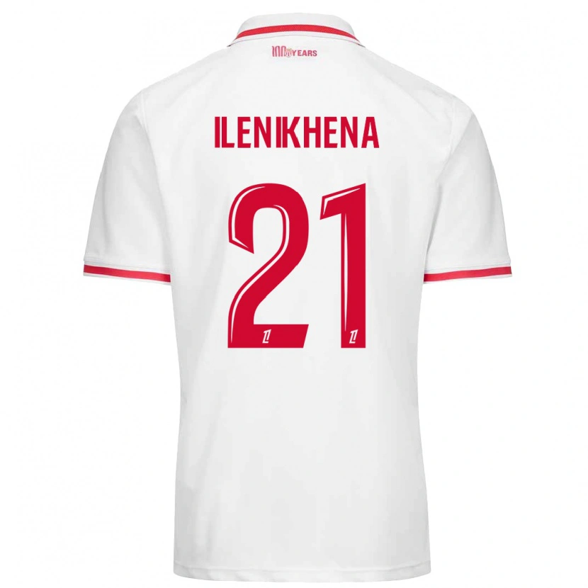Danxen Kvinnor George Ilenikhena #21 Vit Röd Hemmatröja Matchtröjor 2024/25 Tröjor T-Tröja