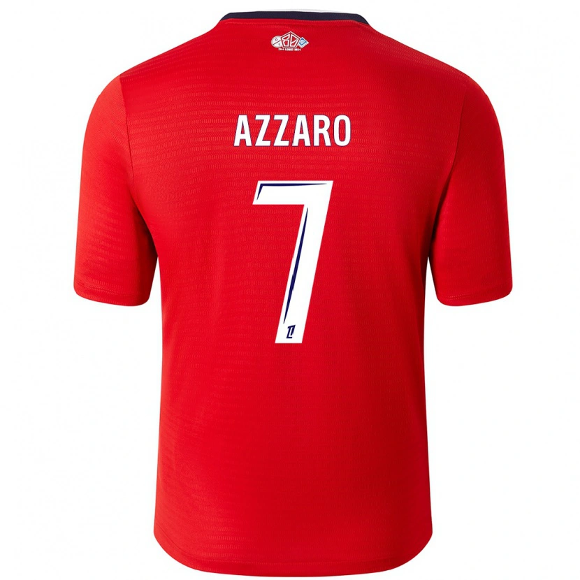 Danxen Kvinnor Lorena Azzaro #7 Röd Vit Hemmatröja Matchtröjor 2024/25 Tröjor T-Tröja