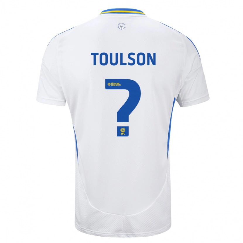 Danxen Kvinnor Daniel Toulson #0 Vit Blå Hemmatröja Matchtröjor 2024/25 Tröjor T-Tröja