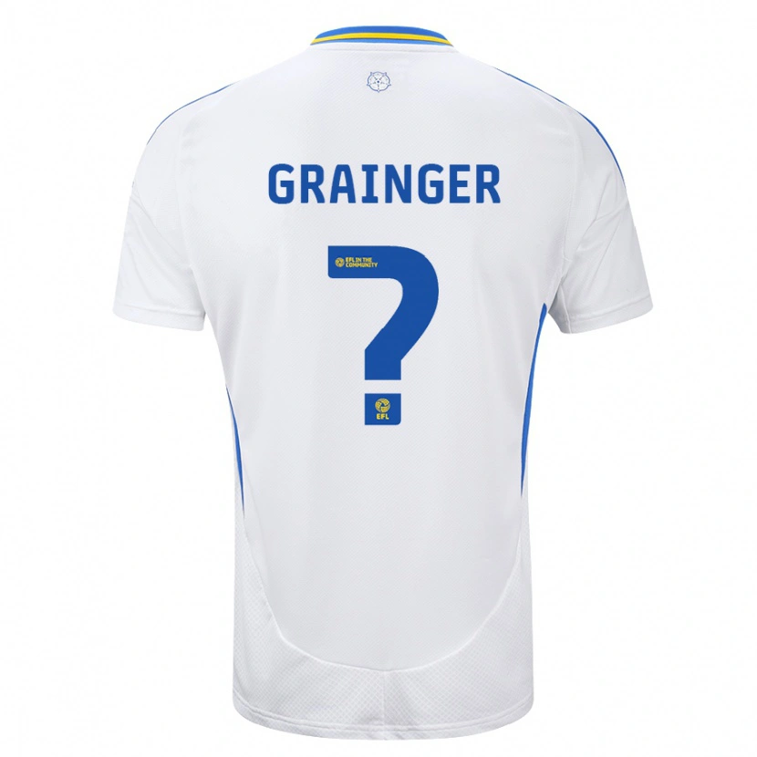 Danxen Kvinnor Owen Grainger #0 Vit Blå Hemmatröja Matchtröjor 2024/25 Tröjor T-Tröja