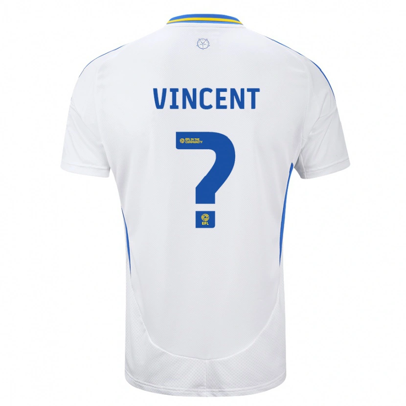 Danxen Kvinnor Harvey Vincent #0 Vit Blå Hemmatröja Matchtröjor 2024/25 Tröjor T-Tröja