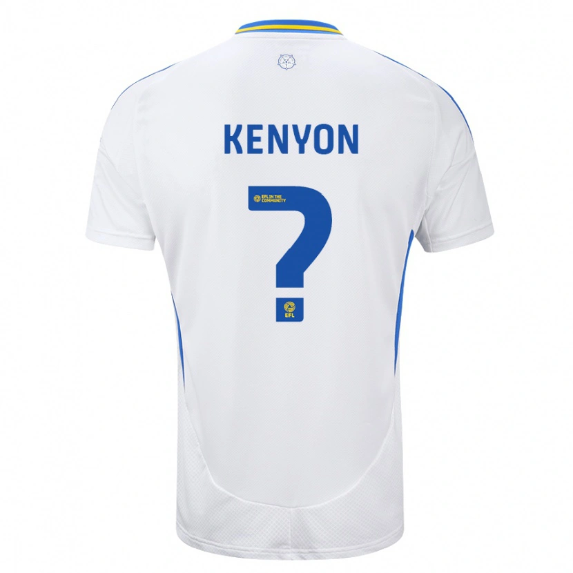 Danxen Kvinnor George Kenyon #0 Vit Blå Hemmatröja Matchtröjor 2024/25 Tröjor T-Tröja