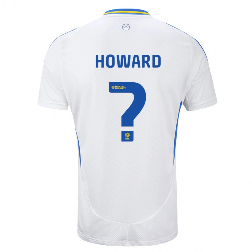 Danxen Kvinnor Jacob Howard #0 Vit Blå Hemmatröja Matchtröjor 2024/25 Tröjor T-Tröja