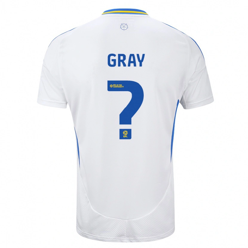 Danxen Kvinnor Harry Gray #0 Vit Blå Hemmatröja Matchtröjor 2024/25 Tröjor T-Tröja