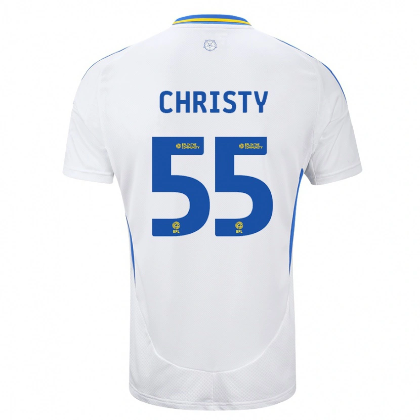 Danxen Kvinnor Harry Christy #55 Vit Blå Hemmatröja Matchtröjor 2024/25 Tröjor T-Tröja