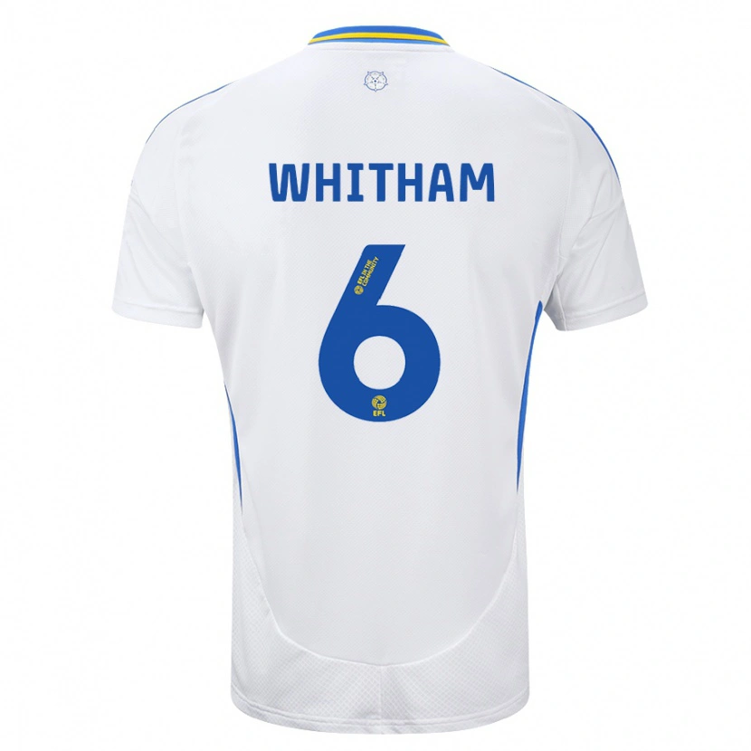 Danxen Kvinnor Danielle Whitham #6 Vit Blå Hemmatröja Matchtröjor 2024/25 Tröjor T-Tröja