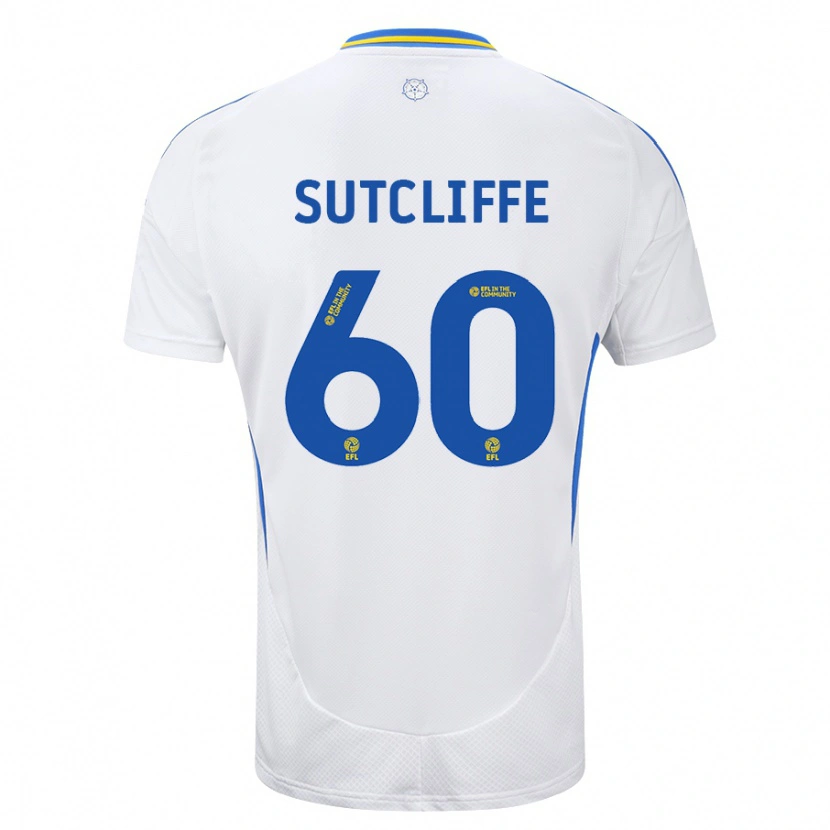 Danxen Kvinnor Harvey Sutcliffe #60 Vit Blå Hemmatröja Matchtröjor 2024/25 Tröjor T-Tröja