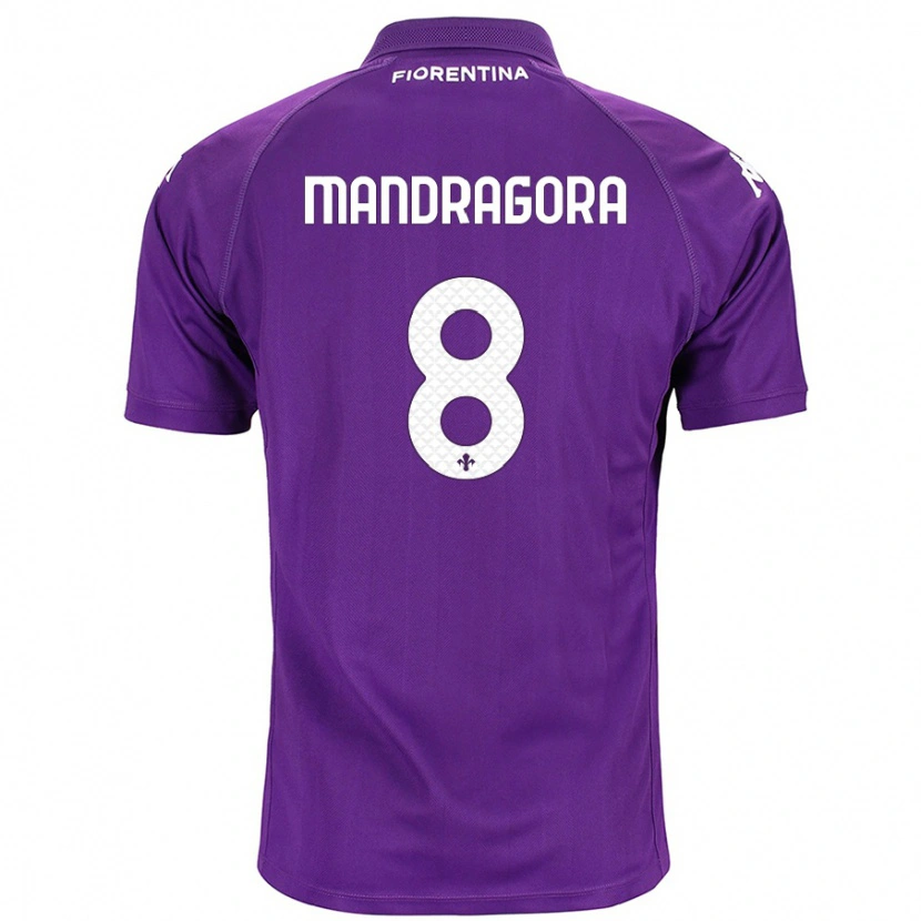 Danxen Kvinnor Rolando Mandragora #8 Purpur Hemmatröja Matchtröjor 2024/25 Tröjor T-Tröja