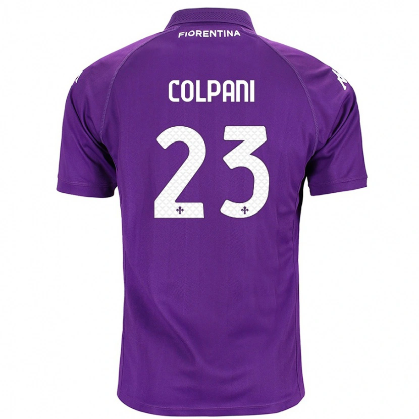 Danxen Kvinnor Andrea Colpani #23 Purpur Hemmatröja Matchtröjor 2024/25 Tröjor T-Tröja