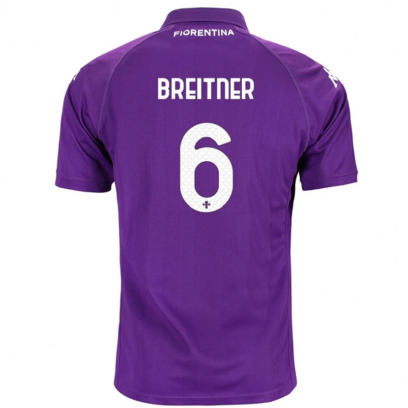 Danxen Kvinnor Stephanie Breitner #6 Purpur Hemmatröja Matchtröjor 2024/25 Tröjor T-Tröja