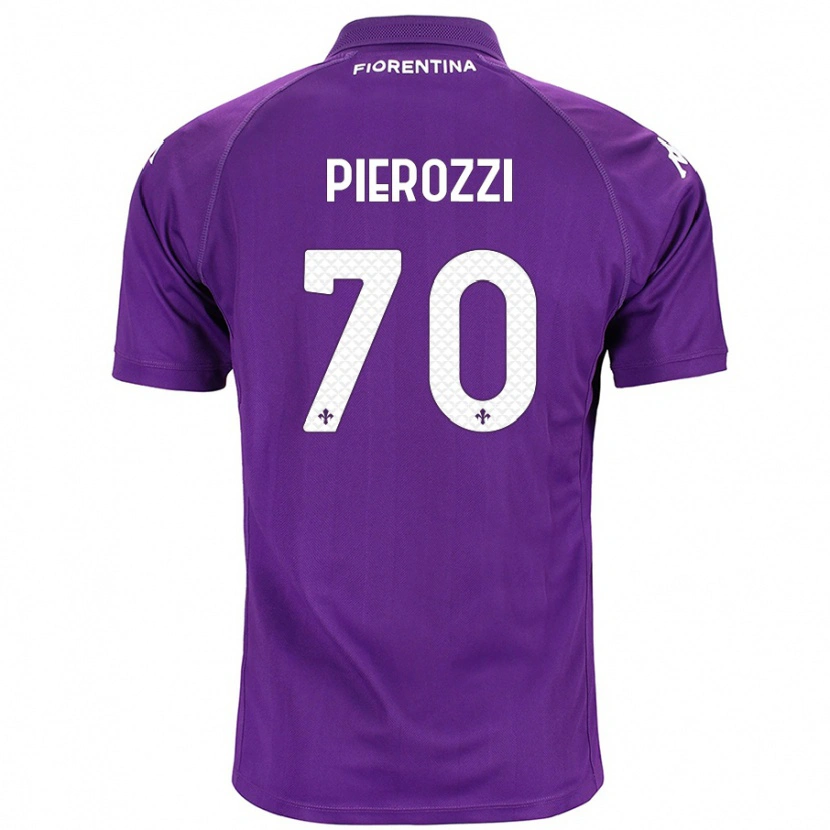 Danxen Kvinnor Niccolò Pierozzi #70 Purpur Hemmatröja Matchtröjor 2024/25 Tröjor T-Tröja