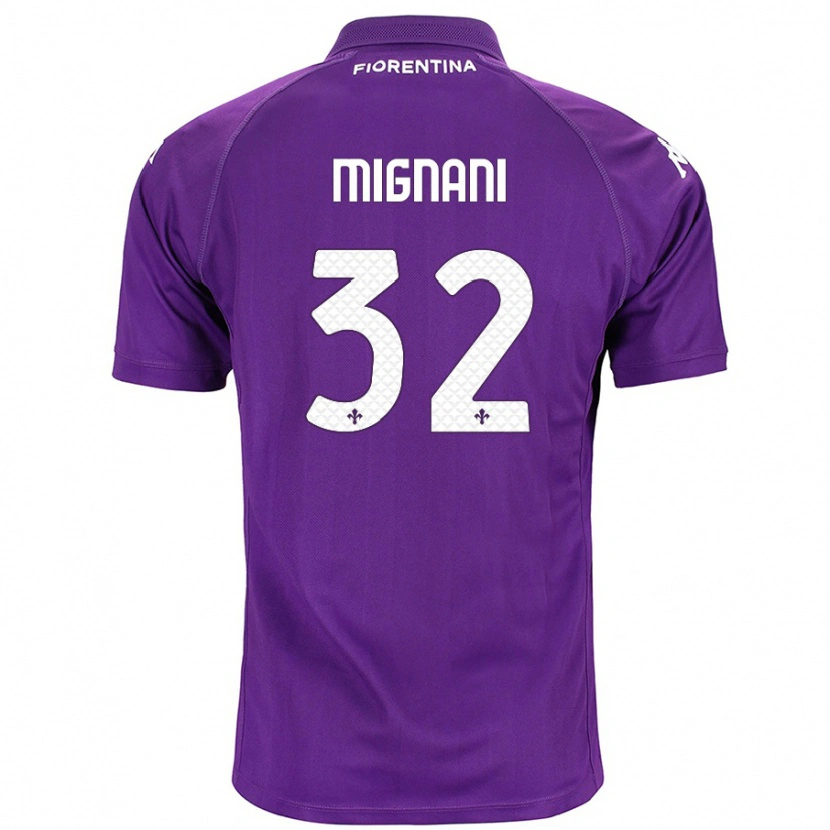 Danxen Kvinnor Carlo Mignani #32 Purpur Hemmatröja Matchtröjor 2024/25 Tröjor T-Tröja