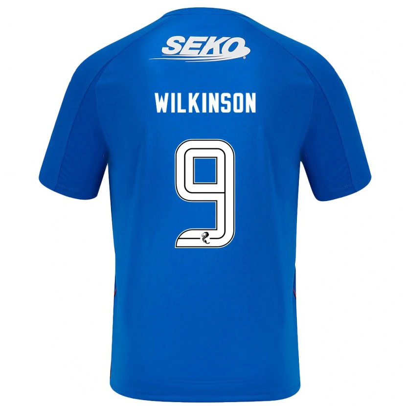 Danxen Kvinnor Katie Wilkinson #9 Mörkblå Hemmatröja Matchtröjor 2024/25 Tröjor T-Tröja