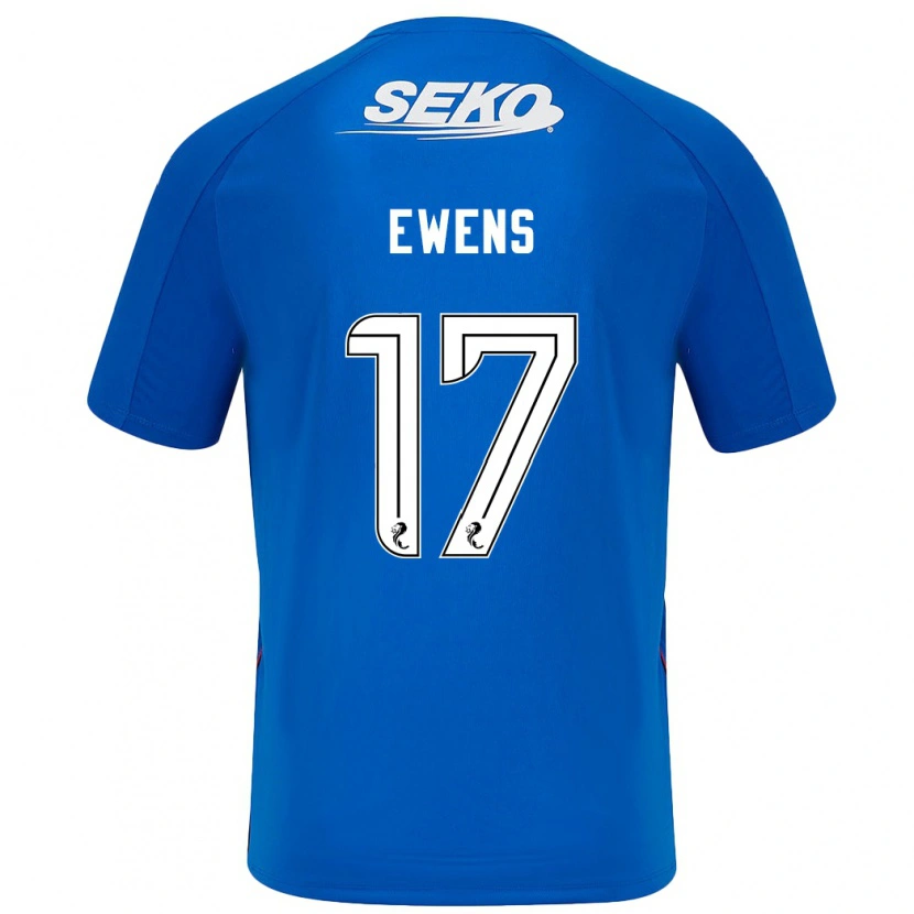 Danxen Kvinnor Sarah Ewens #17 Mörkblå Hemmatröja Matchtröjor 2024/25 Tröjor T-Tröja