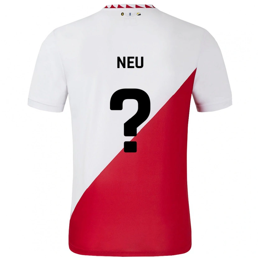 Danxen Kvinnor Luca Neu #0 Vit Röd Hemmatröja Matchtröjor 2024/25 Tröjor T-Tröja