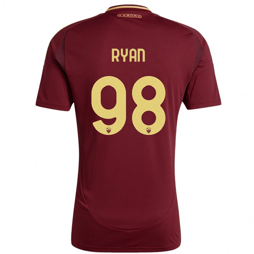 Danxen Kvinnor Mathew Ryan #98 Rött Brunt Guld Hemmatröja Matchtröjor 2024/25 Tröjor T-Tröja