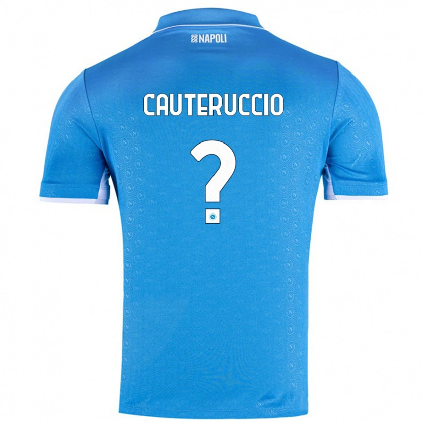 Danxen Kvinnor Walter Cauteruccio #0 Himmelsblå Hemmatröja Matchtröjor 2024/25 Tröjor T-Tröja