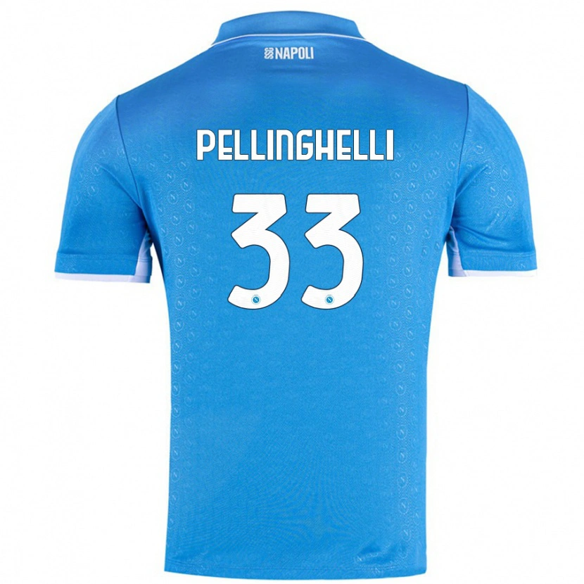 Danxen Kvinnor Alice Pellinghelli #33 Himmelsblå Hemmatröja Matchtröjor 2024/25 Tröjor T-Tröja
