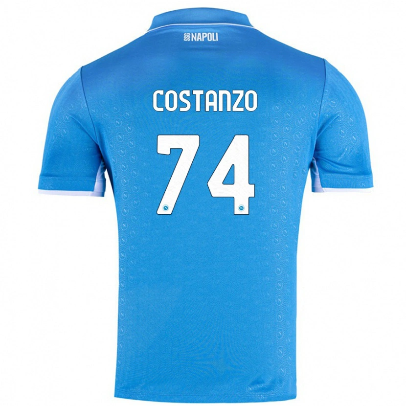 Danxen Kvinnor Davide Costanzo #74 Himmelsblå Hemmatröja Matchtröjor 2024/25 Tröjor T-Tröja