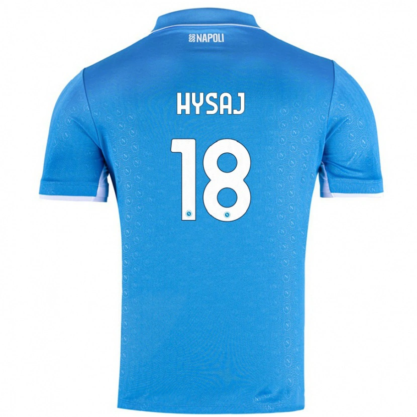 Danxen Kvinnor Daniel Hysaj #18 Himmelsblå Hemmatröja Matchtröjor 2024/25 Tröjor T-Tröja