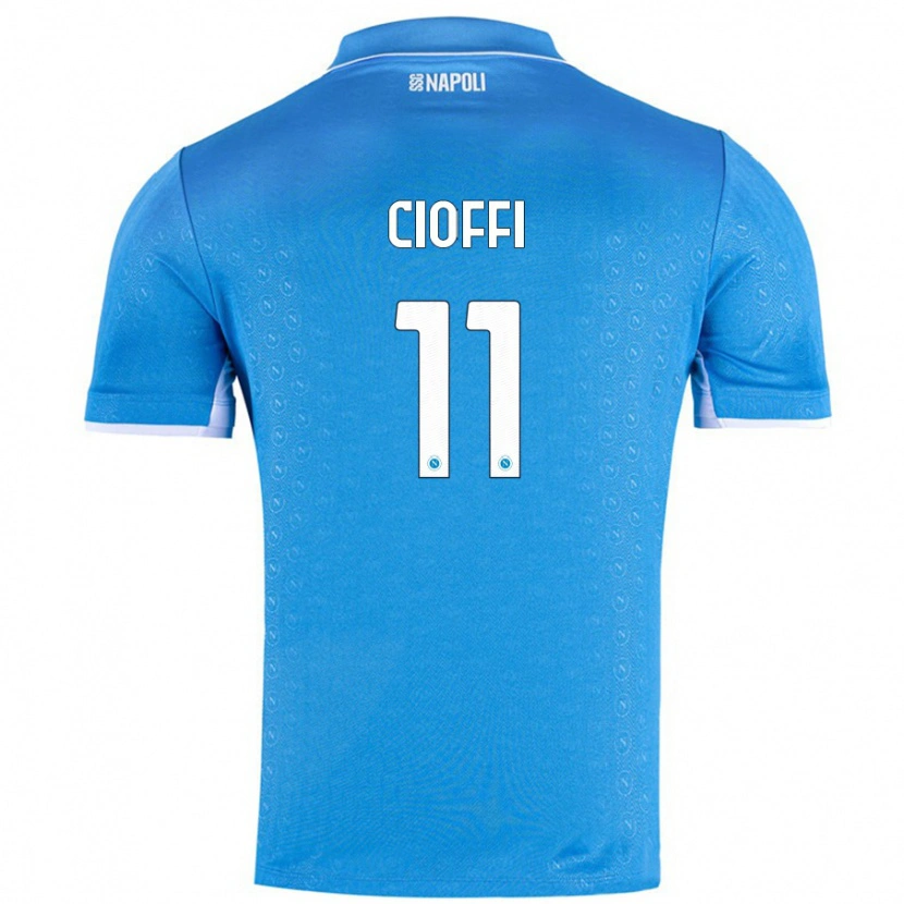 Danxen Kvinnor Antonio Cioffi #11 Himmelsblå Hemmatröja Matchtröjor 2024/25 Tröjor T-Tröja