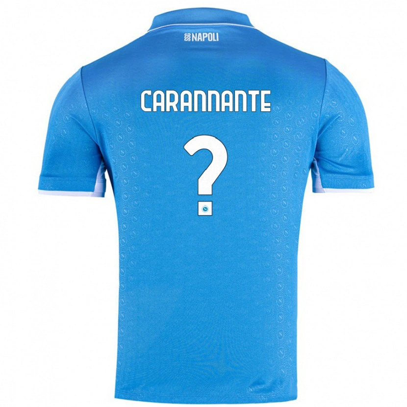 Danxen Kvinnor Lorenzo Carannante #0 Himmelsblå Hemmatröja Matchtröjor 2024/25 Tröjor T-Tröja