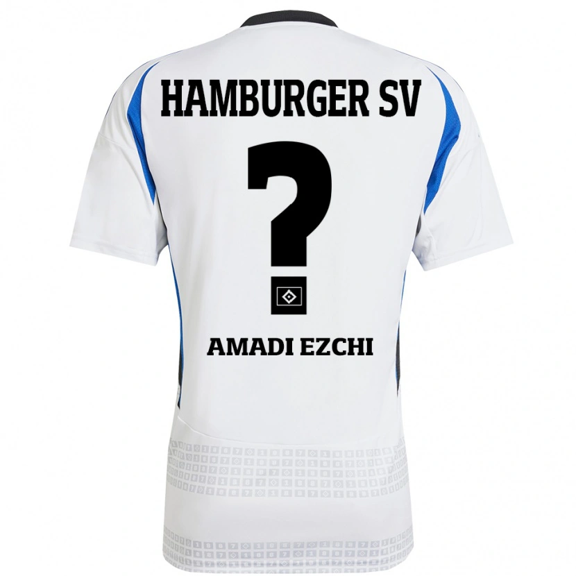 Danxen Kvinnor Emmanuel Amadi Ezchi #0 Vit Blå Hemmatröja Matchtröjor 2024/25 Tröjor T-Tröja