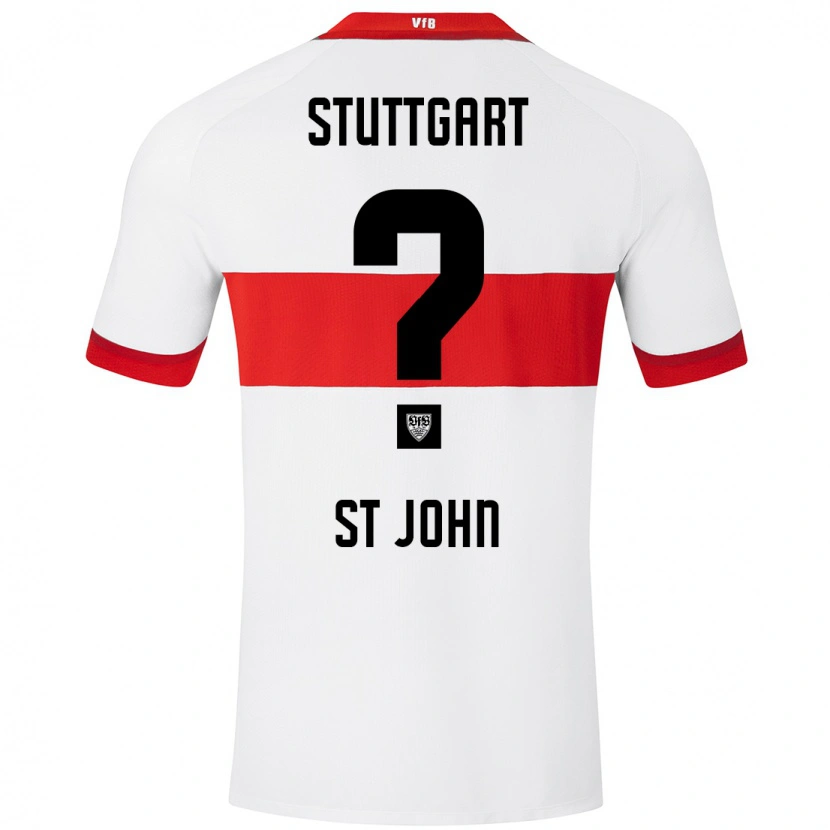 Danxen Kvinnor Rawley St. John #0 Vit Röd Hemmatröja Matchtröjor 2024/25 Tröjor T-Tröja