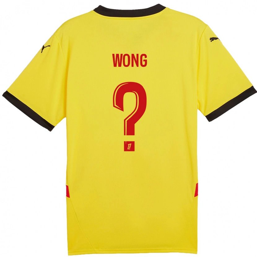 Danxen Kvinnor Kiani Wong #0 Gul Röd Hemmatröja Matchtröjor 2024/25 Tröjor T-Tröja