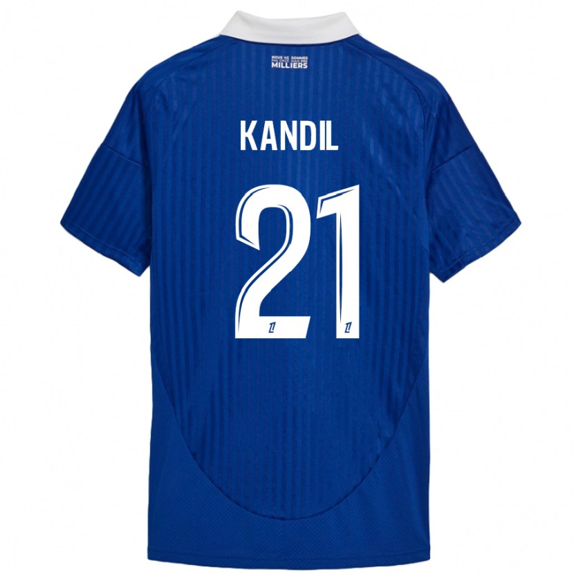 Danxen Kvinnor Nordine Kandil #21 Blå Vit Hemmatröja Matchtröjor 2024/25 Tröjor T-Tröja