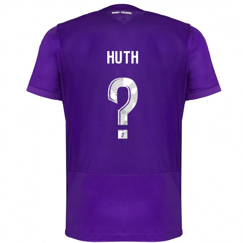 Danxen Kvinnor Lony Huth #0 Lila Vit Hemmatröja Matchtröjor 2024/25 Tröjor T-Tröja