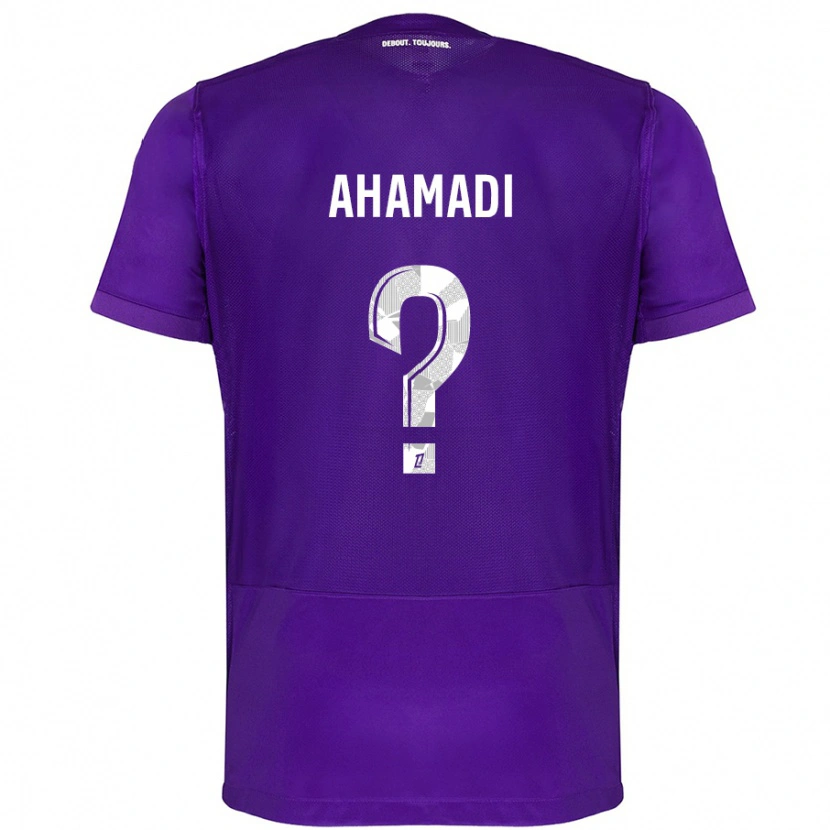 Danxen Kvinnor Isaack Ahamadi #0 Lila Vit Hemmatröja Matchtröjor 2024/25 Tröjor T-Tröja