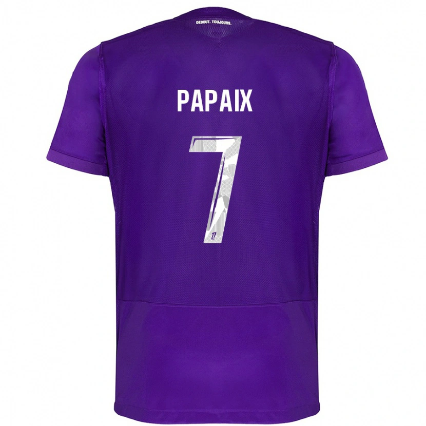 Danxen Kvinnor Marie Papaix #7 Lila Vit Hemmatröja Matchtröjor 2024/25 Tröjor T-Tröja