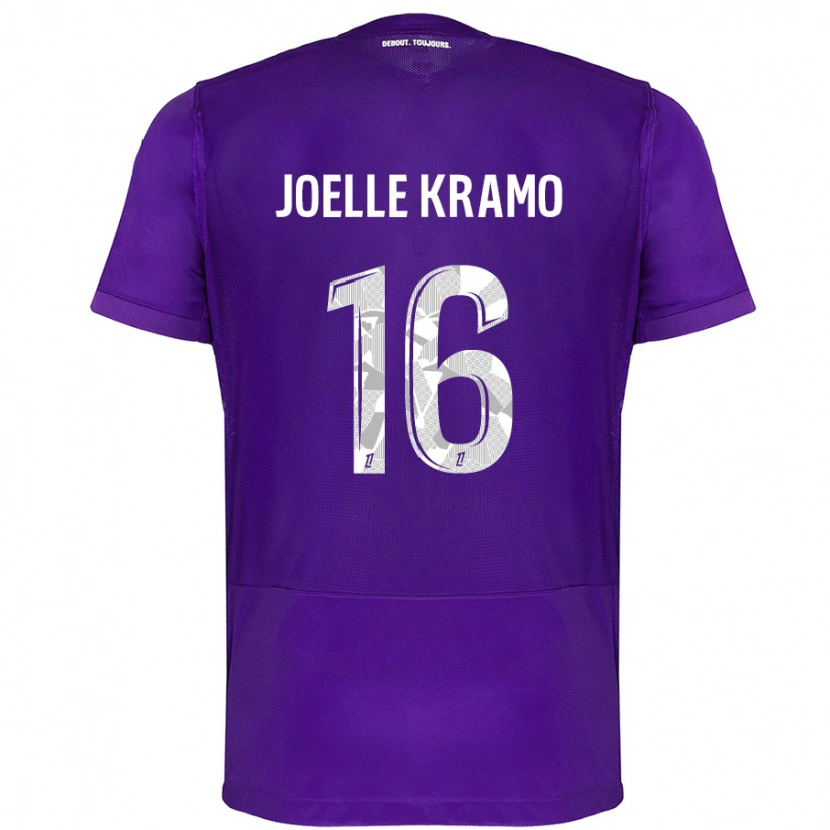 Danxen Kvinnor Marie Joelle Kramo #16 Lila Vit Hemmatröja Matchtröjor 2024/25 Tröjor T-Tröja