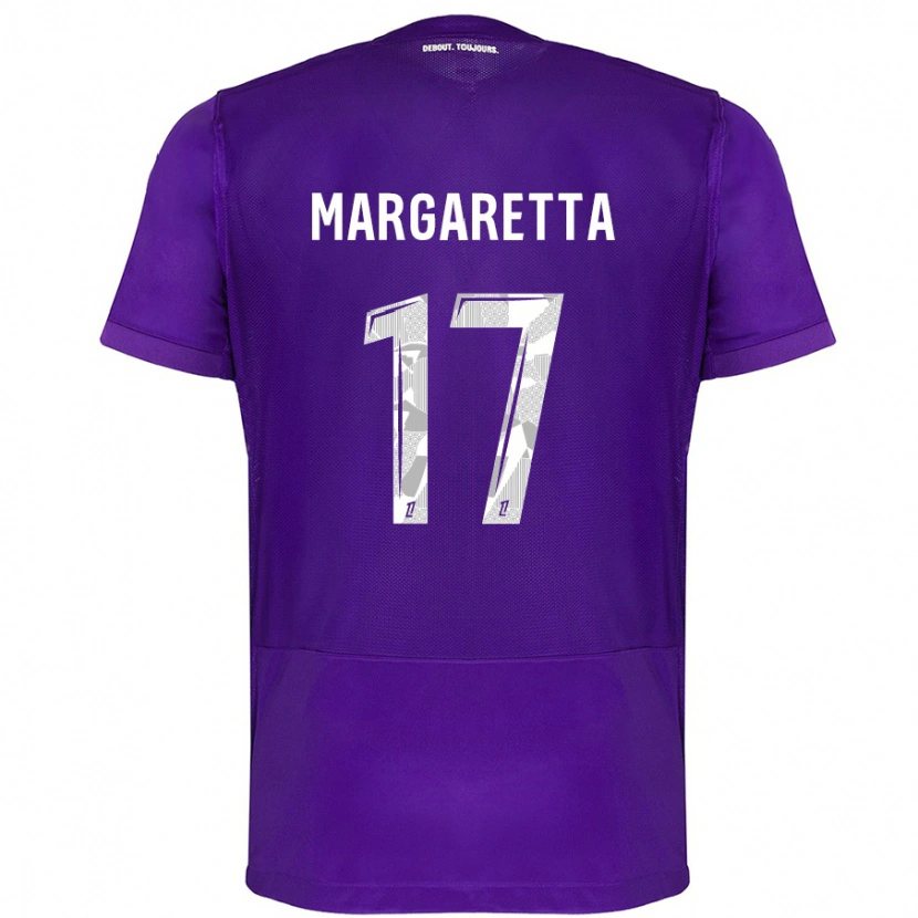 Danxen Kvinnor Jessica Margaretta #17 Lila Vit Hemmatröja Matchtröjor 2024/25 Tröjor T-Tröja
