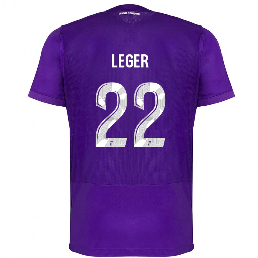 Danxen Kvinnor Christelle Léger #22 Lila Vit Hemmatröja Matchtröjor 2024/25 Tröjor T-Tröja