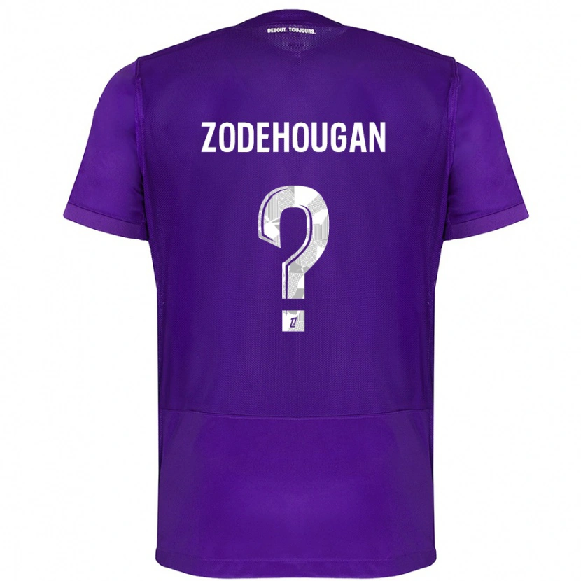 Danxen Kvinnor Yanis Zodehougan #0 Lila Vit Hemmatröja Matchtröjor 2024/25 Tröjor T-Tröja