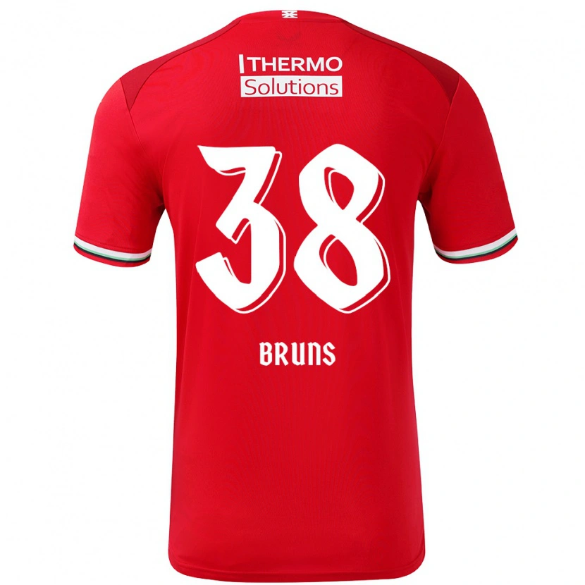 Danxen Kvinnor Max Bruns #38 Röd Vit Hemmatröja Matchtröjor 2024/25 Tröjor T-Tröja