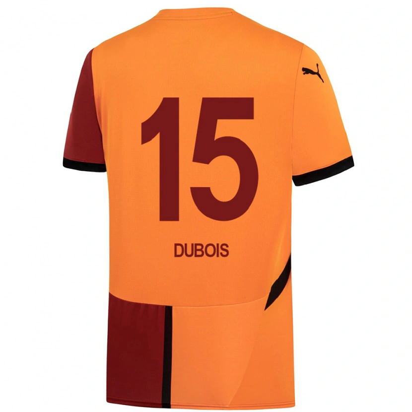 Danxen Kvinnor Léo Dubois #15 Gul Röd Hemmatröja Matchtröjor 2024/25 Tröjor T-Tröja