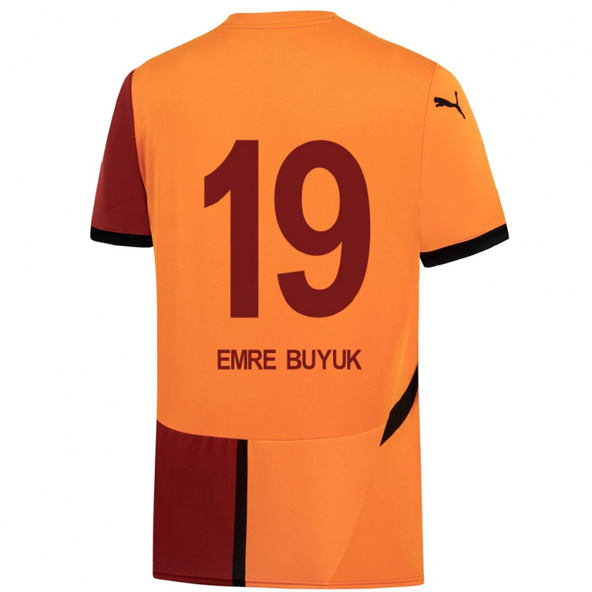 Danxen Kvinnor Enes Emre Büyük #19 Gul Röd Hemmatröja Matchtröjor 2024/25 Tröjor T-Tröja